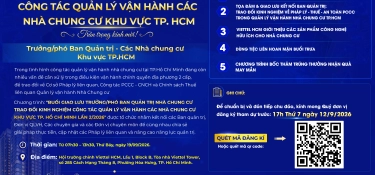 CHƯƠNG TRÌNH GIAO LƯU TRAO ĐỔI KINH NGHIỆM QUẢN LÝ VẬN HÀNH CÁC NHÀ CHUNG CƯ KHU VỰC TP.HCM LẦN 2/2026